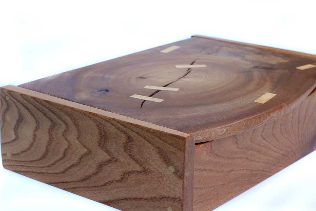 Handmade wooden jewelry box