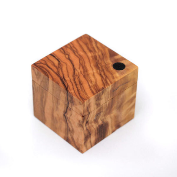 Olive and Walnut ring box